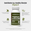 Herbsforever Triphala Capsules Extract Ratio (8:1) 40% Amla, Haritaki & Bibhitaki for Daily Detoxifying, Cleansing, & Rejuvenating 60 Vege Capsules 6
