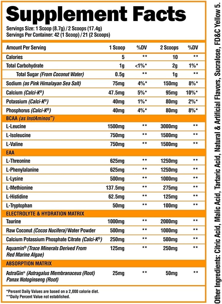 ALPHA LION Superhuman Intra Workout Powder for Men & Women, Amino Acids Drink, Muscle Recovery Supplement, BCAA Powder, Electrolytes & Hydration Mix (42 Servings, Tropical Pineapple Juice Flavor) 3