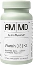 Amy Myers MD Vitamin D3/K2 10,000 IU Capsules - Daily Vitamin Supplement for Bone, Immune & Hormone Health Support - Healthy Mindset & Relaxation Aid - 30 Capsules 2