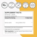 Supersmart - Bacillus Subtilis 3 Billion CFU per Day (High Potency) - Spore Probiotic Supplement | Non-GMO & Gluten Free - 60 DR Capsules 5