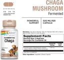 SOLARAY Fermented Chaga Mushroom 1000 mg | Healthy Immune Function Support | 30 Servings | 60 VegCaps 3