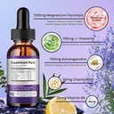 Magnesium Glycinate Supplement, Magnesium Liquid Drops with Magnesium Glycinate 500mg Vitamin B6, Ashwagandha, L - Theanine, Chamomile -Support Stress Relief, Bone, Muscle, Mood Vegan 4