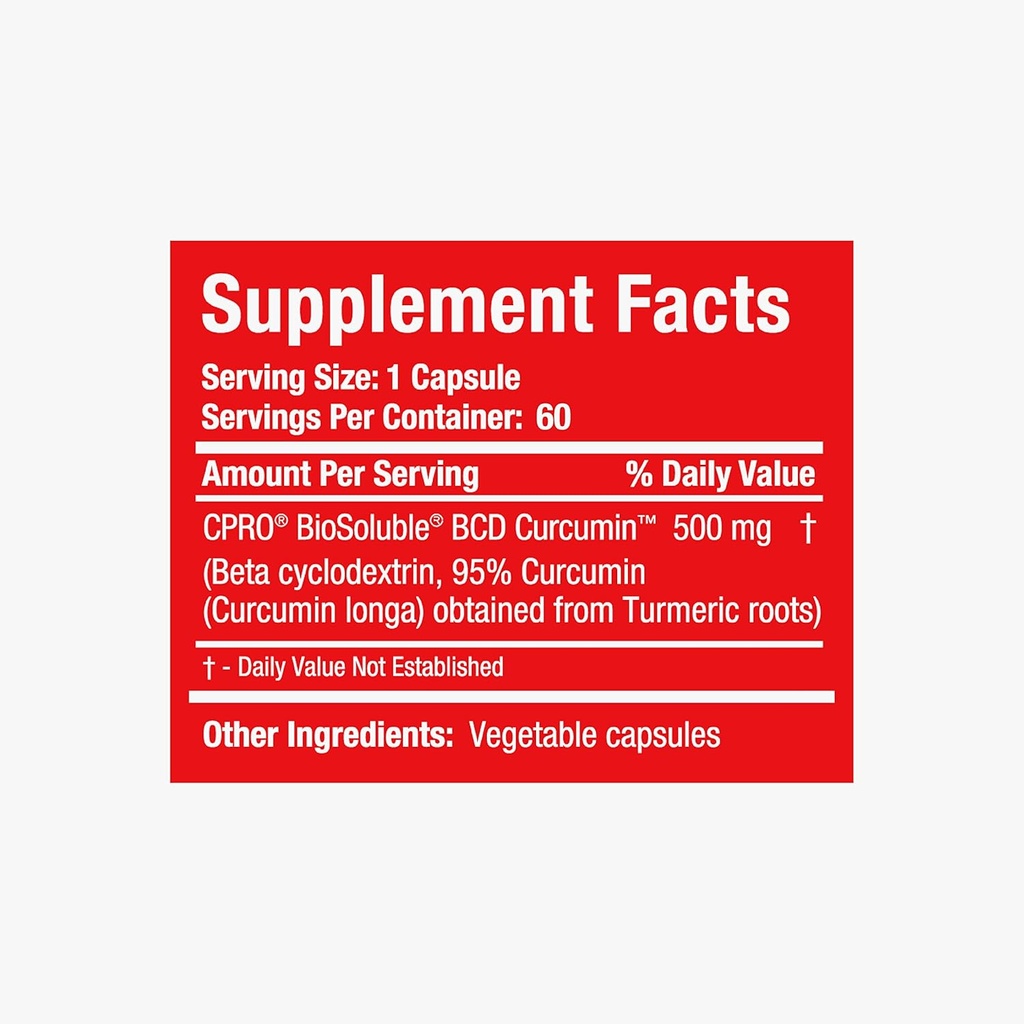 CurcuminPro Complete – High Absorption Turmeric Supplement. Protein-Powered Turmeric Curcumin Capsules with BioSoluble Curcumin for Maximum Effectiveness. Natural Curcumin Supplement (60 Count) 6