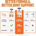 Force Factor Better Turmeric Joint Support Supplement for Extra Strength Joint Health, Featuring HydroCurc Turmeric Curcumin with Black Pepper for Superior Absorption, Fruit Splash, 120 Soft Chews 6