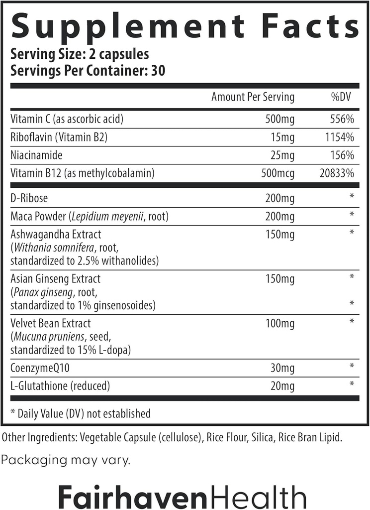 Fairhaven Health CountBoost for Men Optimal Count and Volume Male Fertility Supplement - Pre-Conception Nutrition for Him - with Ashwagandha, Vitamin C, and CoQ10-60 Capsules 5