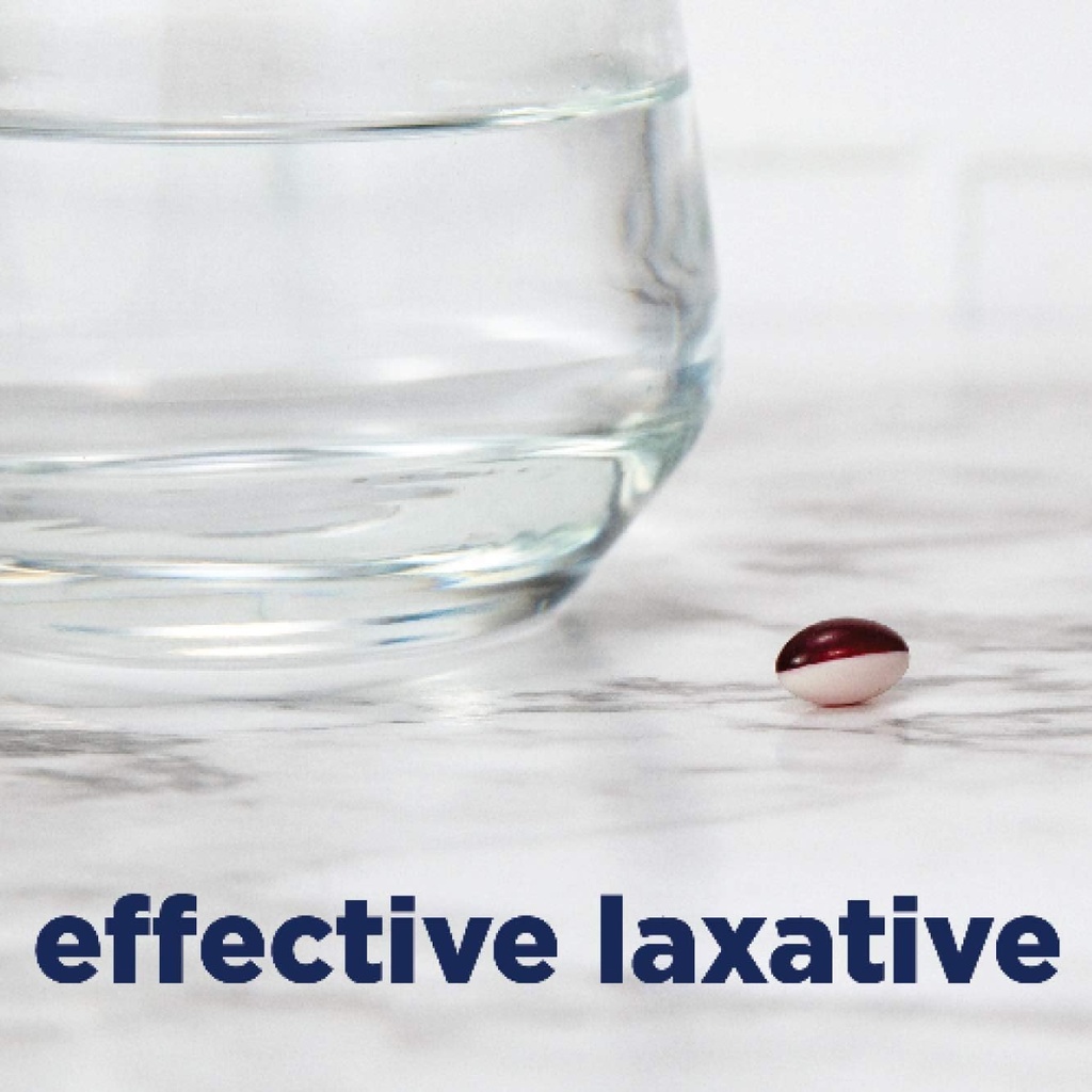 Basic Care Stool Softener Laxative, Docusate Sodium 100 mg, Softgels, for Constipation Relief, 100 Count (Pack of 2) 4