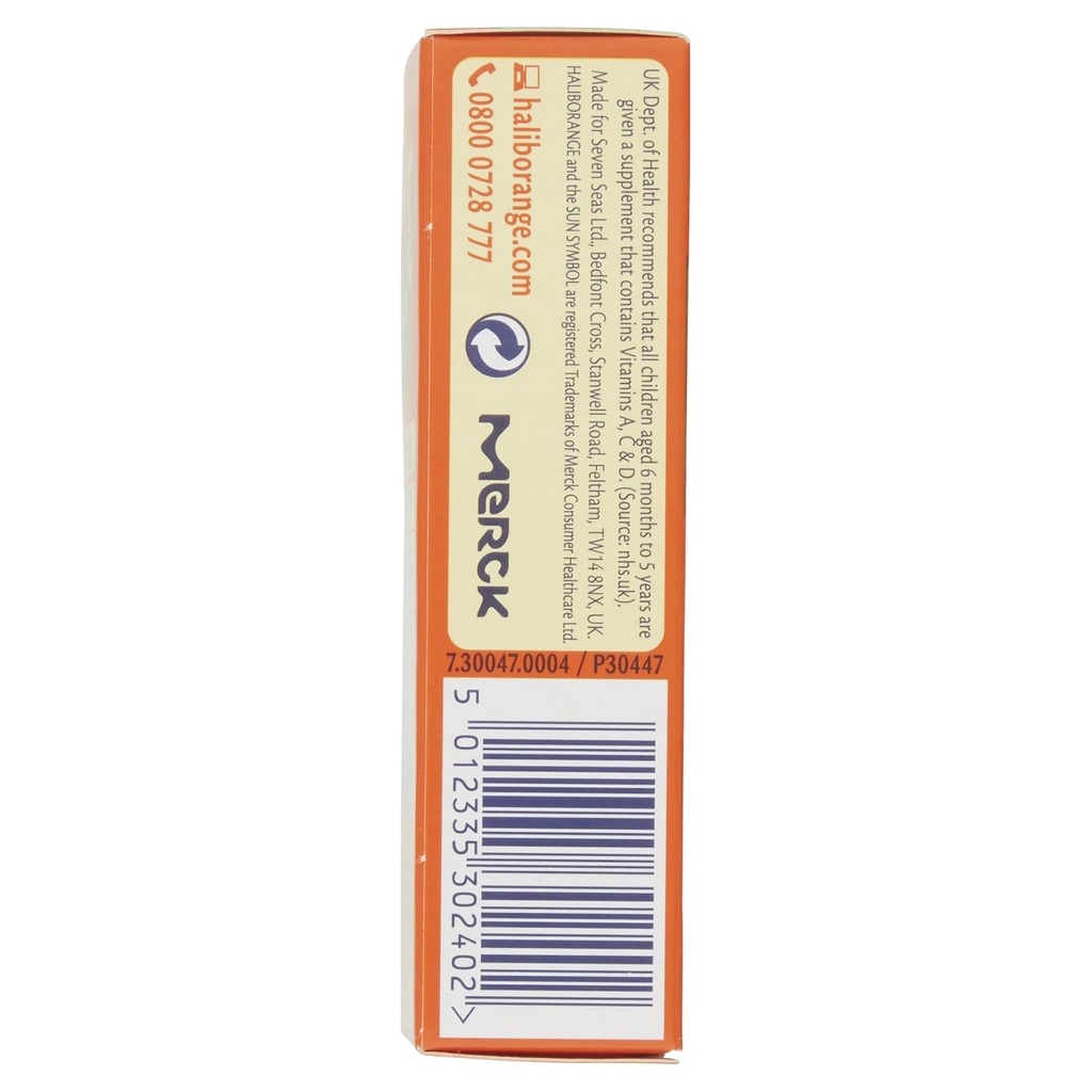 Haliborange Seven Seas Kids Multivitamins Calcium & Iron 30 Orange Flavour Chewable Tablets 5
