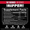 JNX SPORTS The Ripper! Shredding Thermogenic Fat Burner - Watermelon Candy 30 Servings | Advanced Fast Acting Thermogenic Pre-Workout, Appetite Suppressant for Men & Women 3