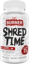 5% Nutrition Shred Time Fat Burner | Green Tea, Coffee Bean, Cayenne, Theobromine, GBB | Appetite Suppression | 30 Servings (180 Capsules) 2