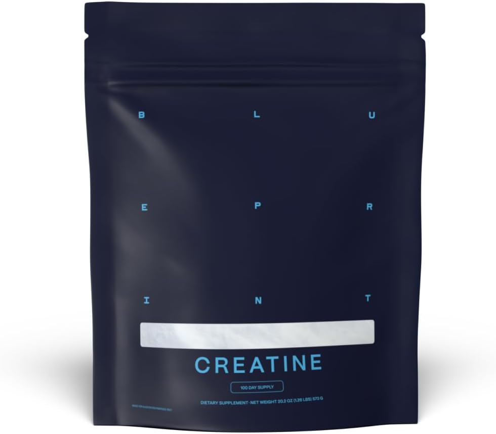 Blueprint Bryan Johnson Creatine Monohydrate Powder – Amino Acid Powder - Suppliment Supports Muscle Growth, Recovery, Strength & Focus – Unflavored Creatine for Women & Men – 5g Dose – 100 Servings 2