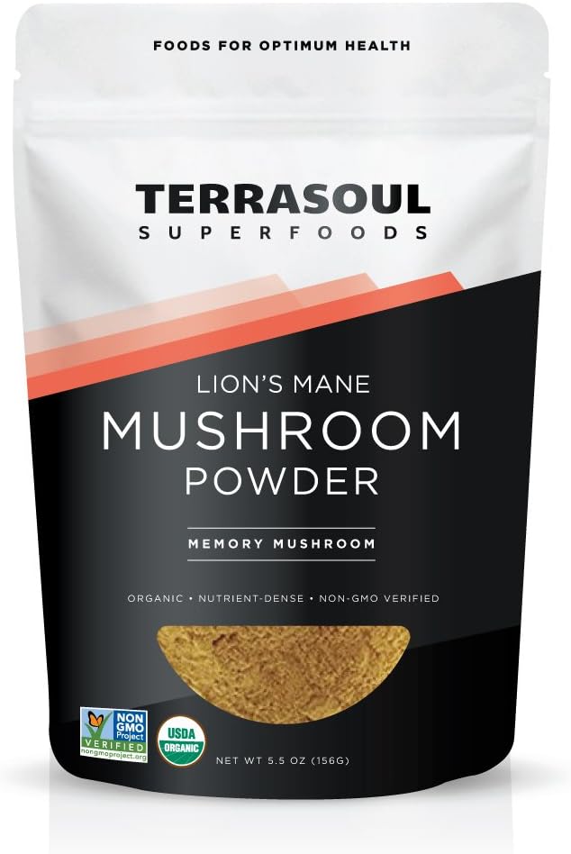 Terrasoul Superfoods Organic Lion's Mane Mushroom Powder (4:1 Extract), 11 Ounces 5
