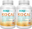 NOW Supplements, Kid Cal with Calcium Citrate, Magnesium and Vitamin D, Tart Orange, 100 Chewables, Packaging May Vary (Pack of 2) 2