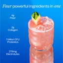 Belli Welli Fiber Supplement for Women & Men – Premium Daily Fiber Powder from Organic Acacia with Added Collagen, Electrolytes & Probiotics – No Bloat, Constipation & Gut Health Support (Watermelon) 3