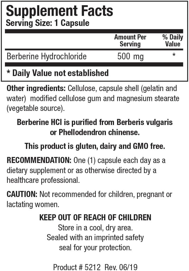 Biotics Research Berberine HCl, Botanical Berberine Supplement 500mg Per Serving - Supports Heart Health, Immune System, Healthy GI, Healthy Cholesterol, Gluten Free - 90 Capsules 6
