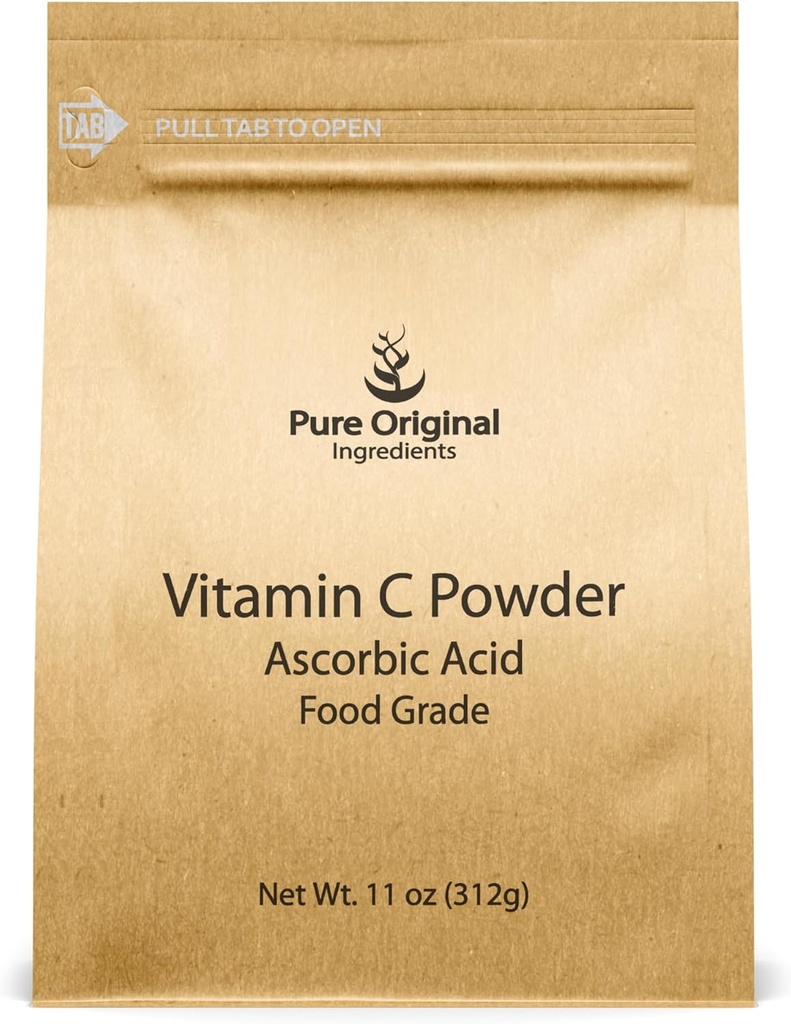 PURE ORIGINAL INGREDIENTS Vitamin C Powder, 11 oz, Ascorbic Acid 2
