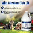 Life Line Pet Nutrition Wild Alaskan Fish Oil for Dogs and Cats 128oz – Omega 3 Fish Oil Supplement for Skin & Coat, Brain, Eye & Heart Health 3