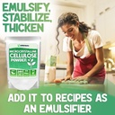 XPRS Nutra Microcrystalline Cellulose Powder - Odorless Cellulose Fiber Powder - 100% Pure Powdered Cellulose Supplement is an Insoluble Fiber for Pill Binder Mix and Cellulose Paste (1.10 Pounds) 3