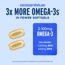 Oceanblue Professional Omega 3 2100-120 ct - High Potency Triple Strength Burpless Fish Oil with EPA, DHA & DPA - Wild Caught - Natural Orange Flavor, 60 Servings 4