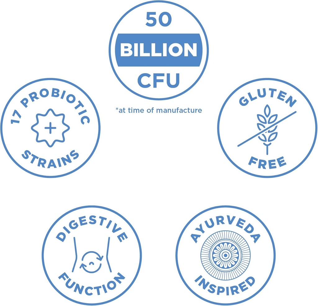 Ancient Nutrition Probiotics for Immune Support, Promotes Healthy Immune System, Reduces Diarrhea, Constipation, Gas and Bloating, Ancient Superfoods Blend, 50 Billion CFUs*/Serving, 90 Capsules 4