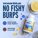 Oceanblue Professional Omega 3 2100-120 ct - High Potency Triple Strength Burpless Fish Oil with EPA, DHA & DPA - Wild Caught - Natural Orange Flavor, 60 Servings 6