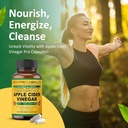 ACV Pro Apple Cider Vinegar Capsules Certified Organic with Mother ACV Pills Detox Cleanse Acid Reflux Relief Support Supplement Ginger Root Cayenne Pepper Powder 3