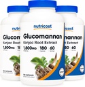 Nutricost Glucomannan 1,800mg Per Serving, 180 Capsules (3 Bottles) 2