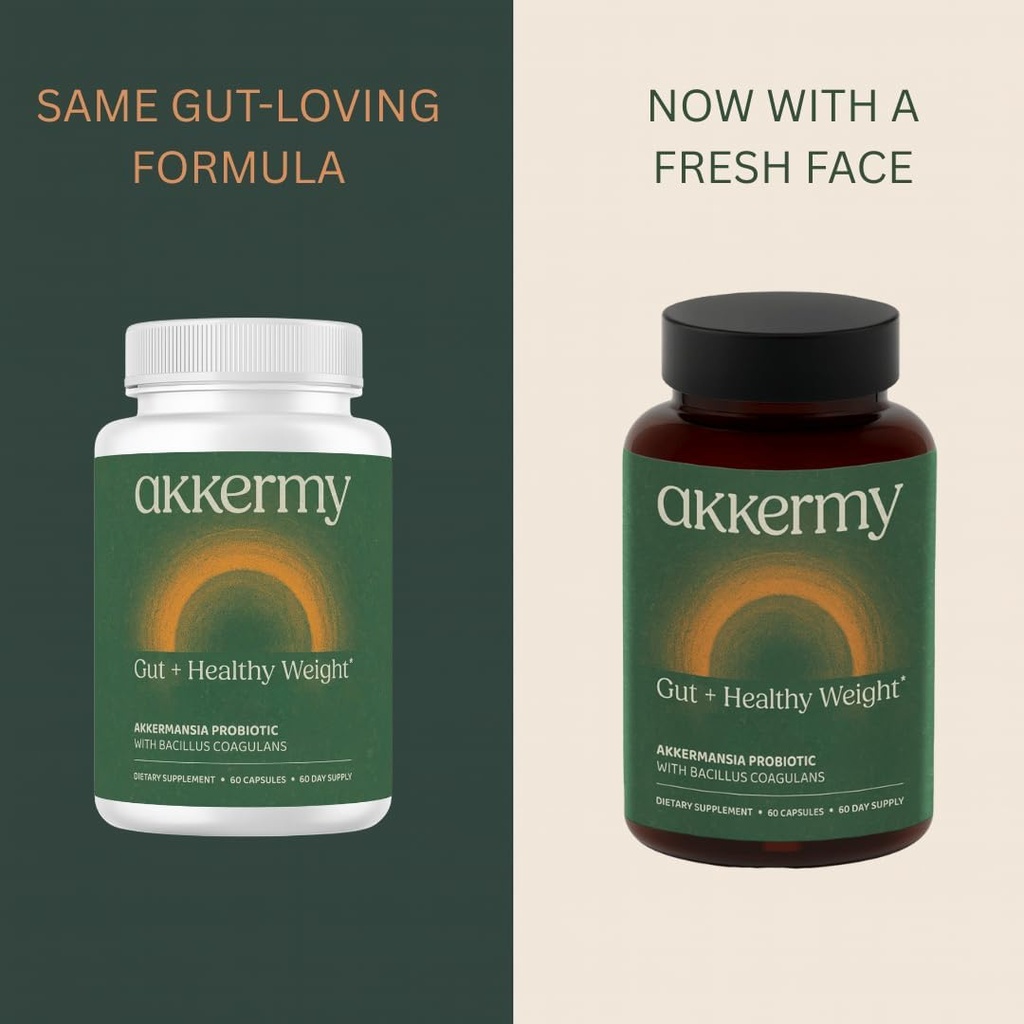 Akkermansia Probiotic for Appetite & Craving Control | Increases GLP-1 & Boosts Healthy Weight | 180 Day Supply | Made in USA | Bacillus Coagulans, B2, D3 & Chromium |SIBO Friendly, Vegan, Gluten Free 5