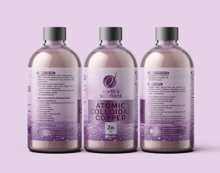 Zinc - Premium Atomic Colloidal Zinc Supplement for Immune Support and Overall Wellbeing - Ionic Solution for Natural Health 2