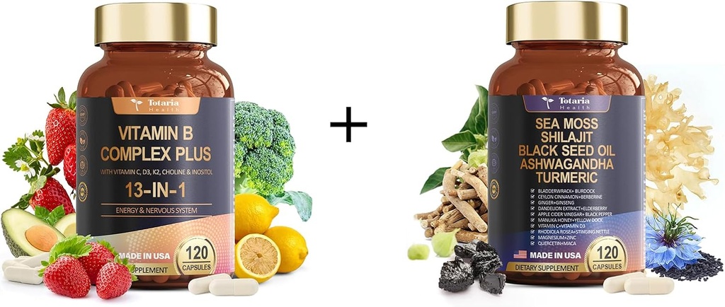 13-in-1 Vitamin B Complex & 25-in-1 Sea Moss Capsules 2