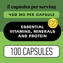 Complete Natural Products Pure Alfalfa Leaf - 100 Capsules - 450mg of Pure Dried Organic Alfalfa Leaf Powder in Veggie Capsules 6
