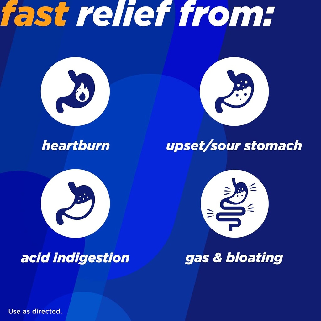 Alka-Seltzer Heartburn + Gas ReliefChews, Antacid + Antigas Chews for Fast Heartburn Relief, Gas, and Acid Indigestion Relief On the Go, 180 Ct 5