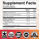 NAC 600mg Black Seed 500mg Zinc Picolinate Quercetin Vitamin C Vitamin D3 Respiratory Support (Pack of 1 Bottle at 120-Caps) 3