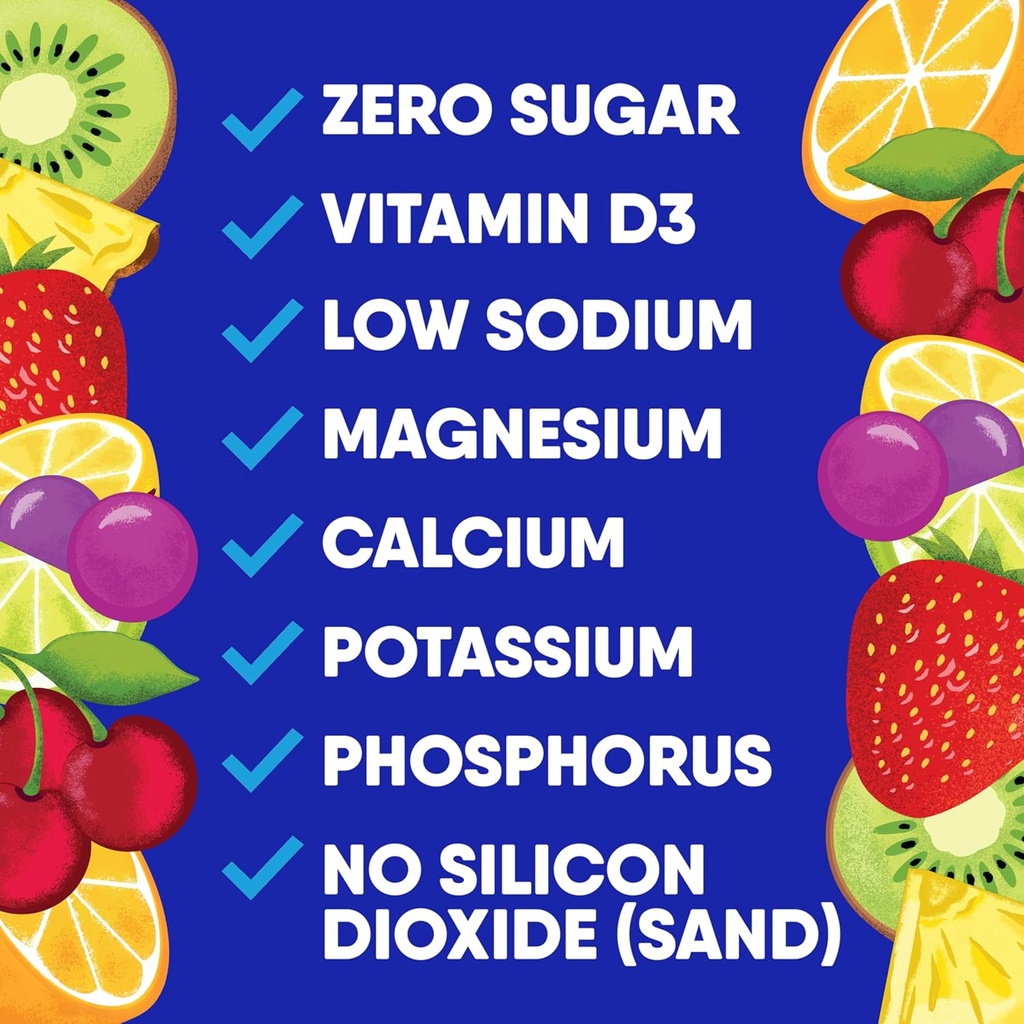 GoHydrate Low Sodium Electrolytes Powder Packets Sugar Free - Instant Hydration Daily Drink Mix - Zero Sugar Water Flavor Packet Singles with Vitamin D - (Variety Pack, 30 Packs) 6