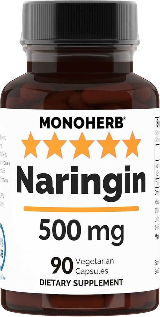Naringin 500 mg - 90 Veg Capsules - 90 Servings 2