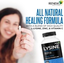 Renew Actives L-Lysine 1000 mg per Serving with Zinc & Vitamin C – Supports Immune Function, Collagen Formation, Antioxidant Support, & Healthy Skin, Hair, & Nails – Made in Canada – 60 Tablets 5
