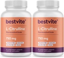 BESTVITE L-Citrulline 750mg per Capsule (240 Vegetarian Capsules) (120 x 2) - No Stearates - No Silica - No Fillers - Non GMO - Gluten Free - Vegan 2
