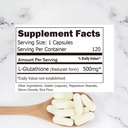 ECO-TASTE Glutathione Supplement, 98% Purified – Reduced Form, 120 Capsules 3