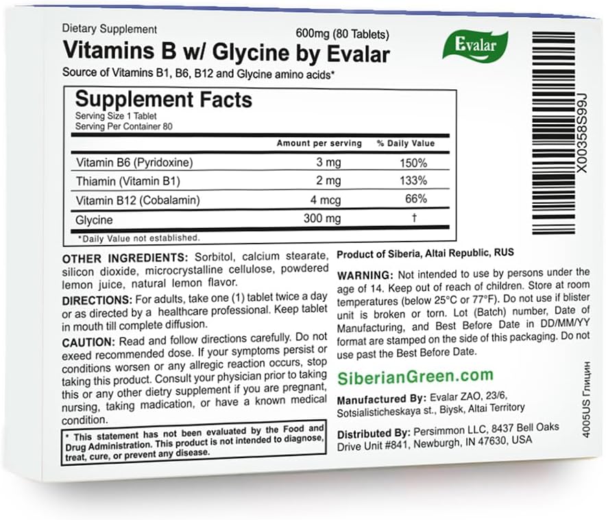 Glycine Forte Evalar 60 Tabs 3