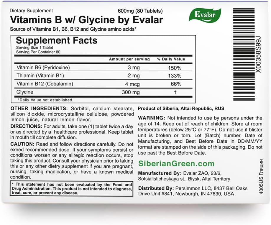 Glycine Forte Evalar 60 Tabs 5
