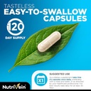 Nutrivein Premium Zinc Gluconate 100mg - 120 Capsules: High-Absorption Zinc Gluconate Supplements for Whole-Body Well-Being - Essential Elements for Wellness 6