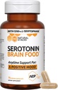 NATURAL STACKS Serotonin Brain Food w/L-Tryptophan & Rhodiola Rosea - Mood Support Supplement - Promotes Positive Mood, Calmness, Stress Relief - Happy Mood & Brain Support Supplement - 75 Capsules 3
