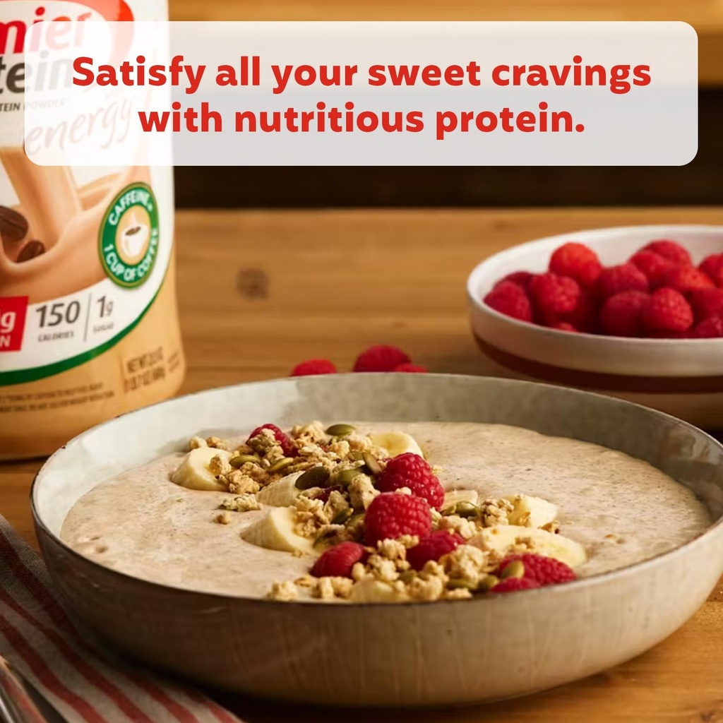 Premier Protein Powder, Café Latte, 30g Protein, 1g Sugar, 100% Whey Protein, Keto Friendly, Gluten Free, No Soy, 95mg Caffeine for Energy, 23.9 oz (17 Servings) 5