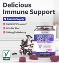 Black Seed Oil Gummies & Elderberry Gummies (1-Month Supply) Immune Boost Bites Bundles - Black Seed Oil Gummies Ginger Ale Flavor Cold-Pressed Nigella Sativa & Elderberry Gummies for Adults 6
