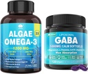 GABA Supplement +Vegan Omega-3 Algae Oil 2
