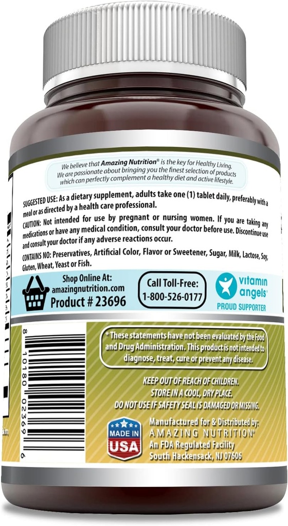 Amazing Formulas Vitamin B Complex with 11 Key Nutrients | 120 Tablets Supplement | Vitamin B1, B2, B3, B6, B12, Folic Acid, Biotin, Choline, Inositol, PABA 4