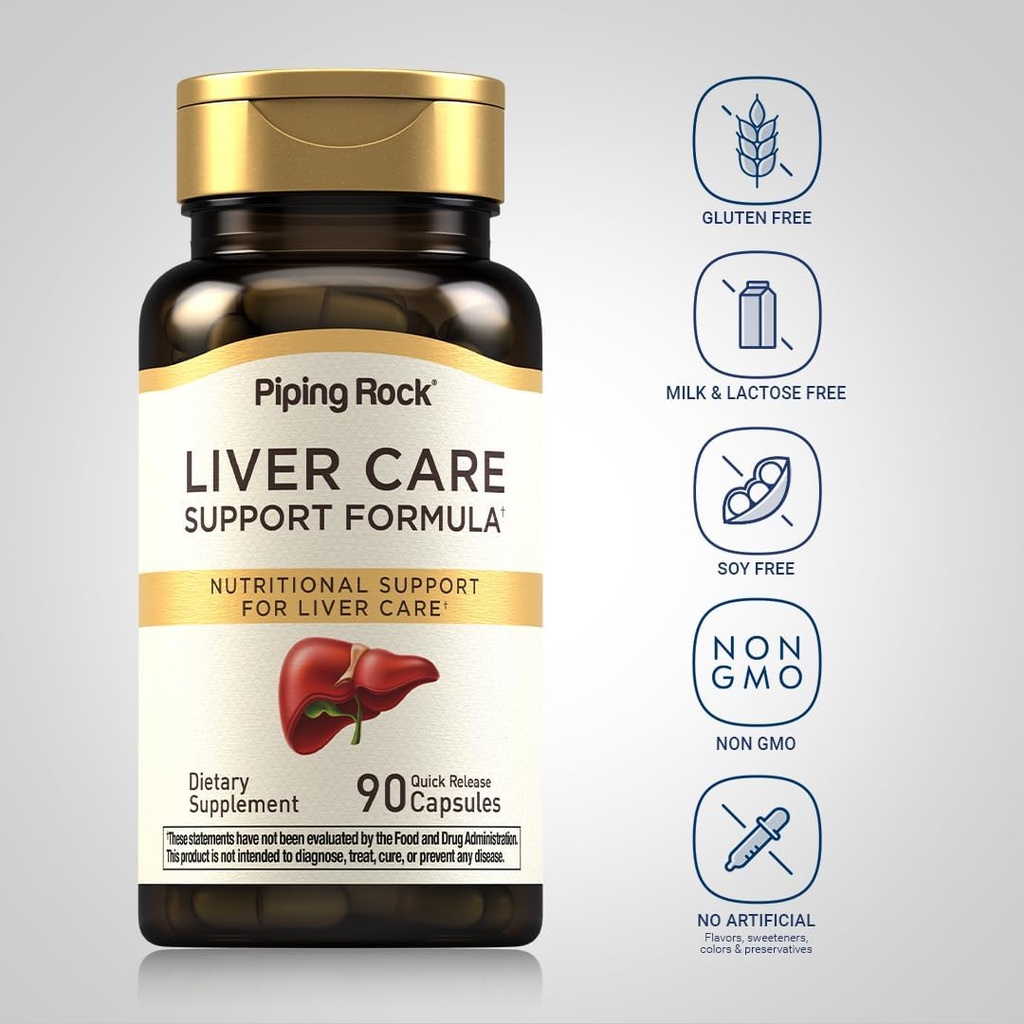 Piping Rock Liver Cleanse Complex | 90 Capsules | Liver Care Support Formula | Non-GMO, Gluten Free Supplement 4