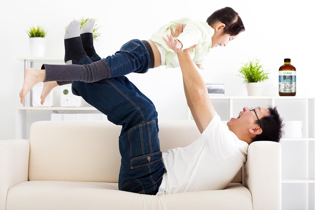 Kaiame Naturals Colloidal Silver, Ionic Silver Solution, 10 PPM, Large 4 oz Dropper in Glass Bottle, Natural Immune Support Supplement, Safe for Adults, Children, and Pets 6