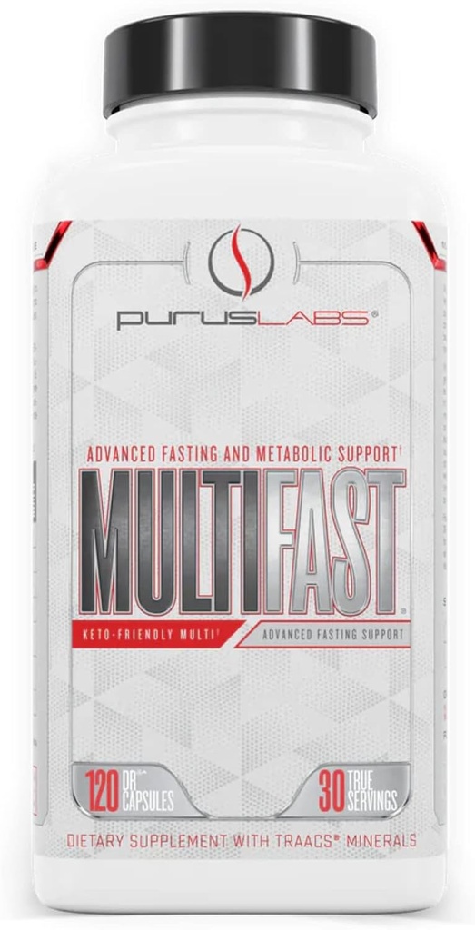Purus Labs MultiFast Multivitamin | Advanced Fasting & Metabolic Support | Intermittent Fasting Vitamins | Keto Friendly | 30 Servings, 120 Capsules 2