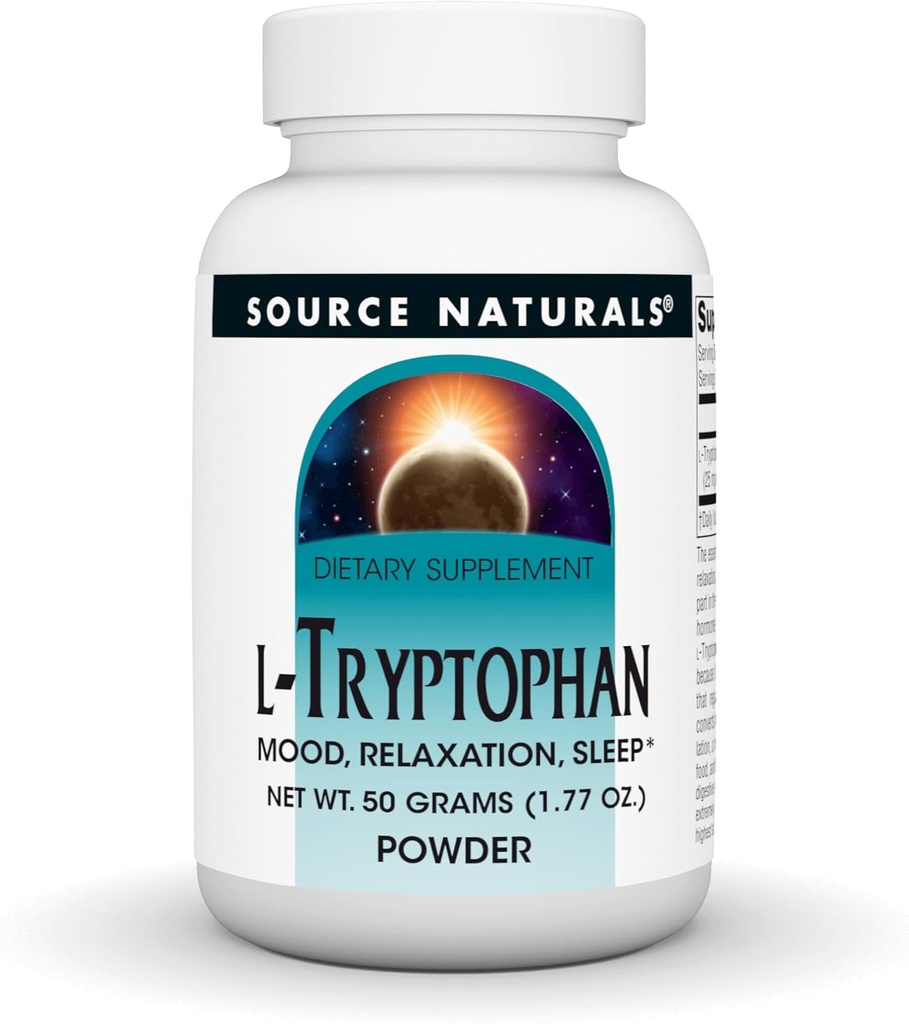Source Naturals L-Tryptophan, for Mood, Relaxation, and Sleep* - 100 Grams Powder 2