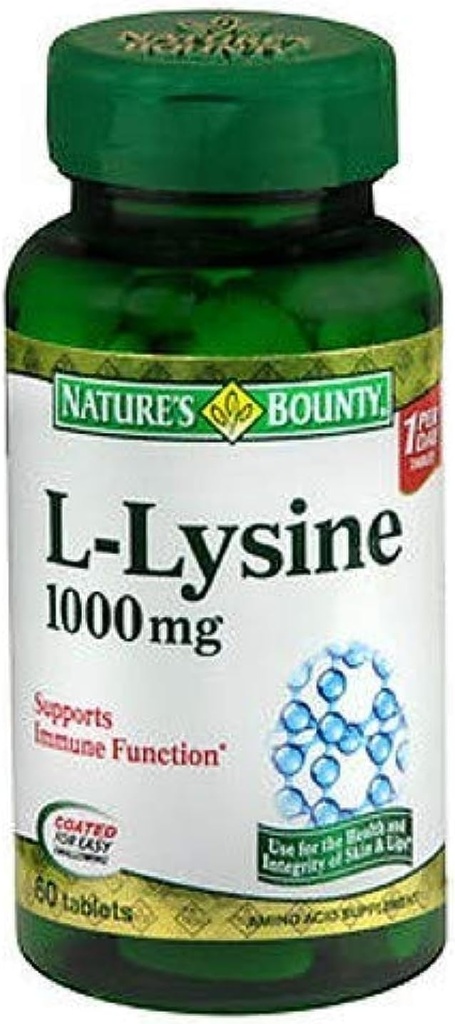 Nature's Bounty L-Lysine 1000 mg Tablets 60 ea (Pack of 2) 5